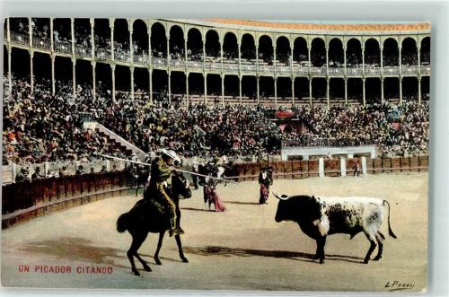 un Picador Citando Stierkampf
