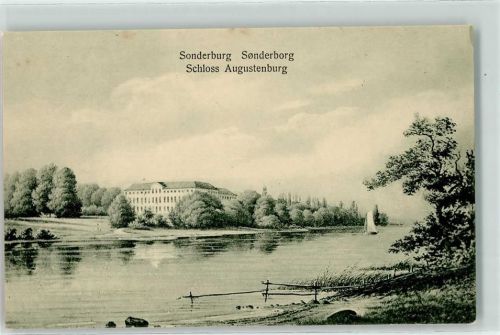 Sonderburg Sonderborg - Schloss Augustenburg Segelboot