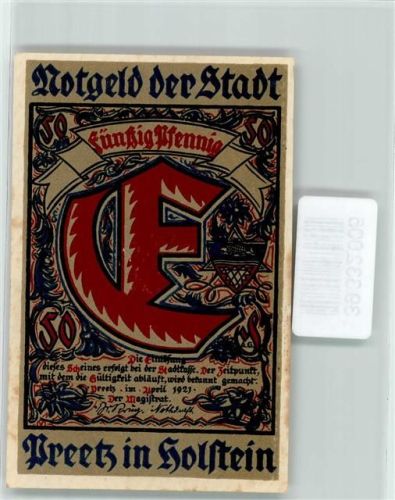 Preetz Notgeld 50 Pfennig