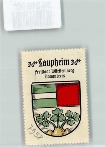 88471 W7958 Laupheim Vignette Wappen Kaffee Hag