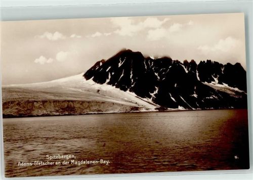 Svalbard Trinks Bildkarte Reihe 476 Bild 5 Adams Gletscher an der Magdalenen Bay