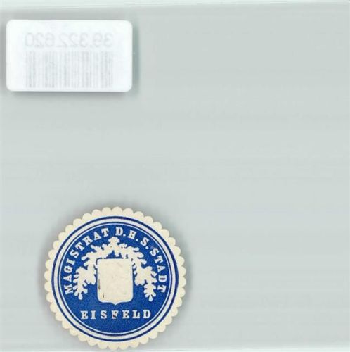 Eisfeld Magistrat der Stadt Wappen Blau Weiß