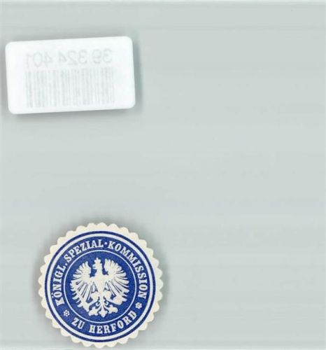 Herford Königl. Spezial Kommission zu Herford