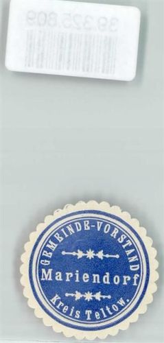 Mariendorf Gemeinde-Vorstand Mariendorf Kreis Teltow