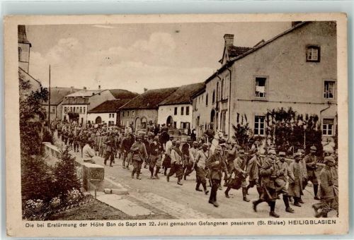 Saint-Blaise 1915 Erstürmung Höhe Ban de Sapt 22. Juni Gefangene Heiligblasien Feldpost 30. Reserve Div.