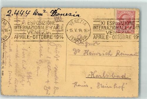 Venezia 1914 Bahnpost