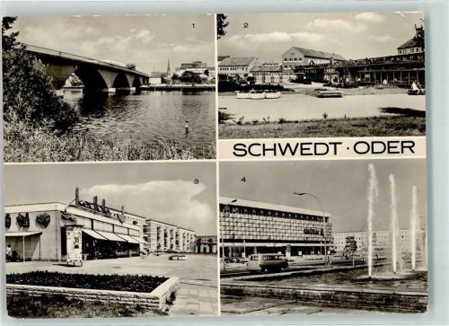 Schwedt Oderbrücke Kaufhalle am Centra Kaufhaus Centrum