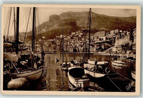 Monaco Cote d Azur Artistique Hafen Schiff Boot Sefle