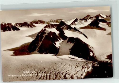 Svalbard Trinks Bidkarte Reihe 476 Bild 1 Waggonway Gletscher vom Rotgesberg