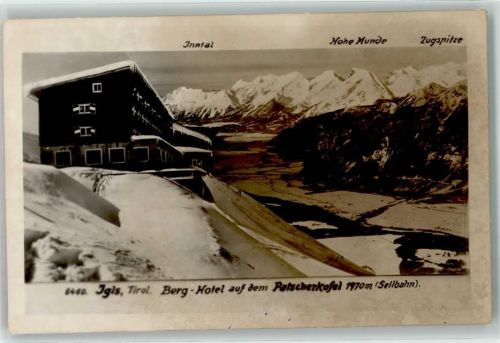 Igls Winter Berg Hotel auf dem Patscherkofel Hohe Munde Zugspitze