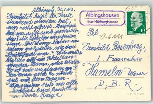 98646 O6110 Hildburghausen - Landpost Albingshausen Bahnhofstraße
