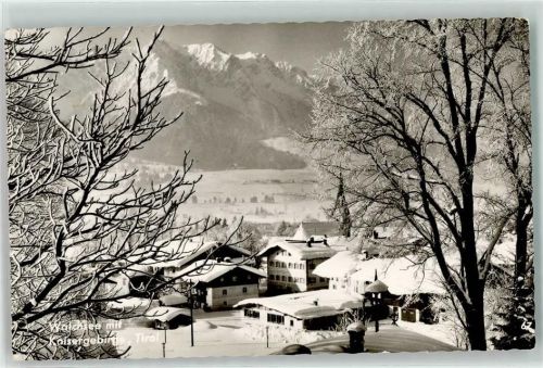 Walchsee Winter mit Kaisergbirge
