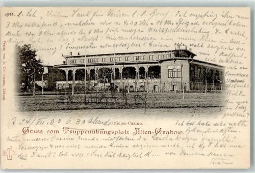 Altengrabow 1900 Truppenübungsplatz Offizier-Kasino