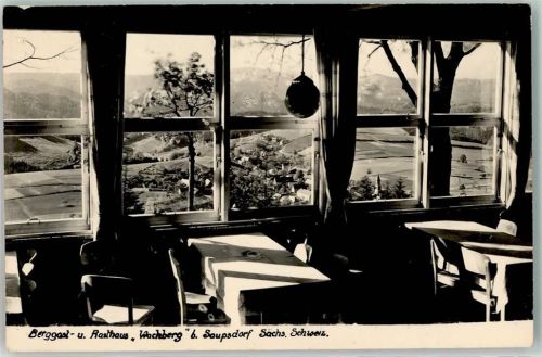 Saupsdorf Gasthaus Wachberg Gaststube Fensterblick