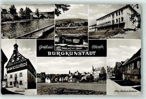 Burgkunstadt Rathaus Stadthalle Schwimmbad Fachwerkhäuser