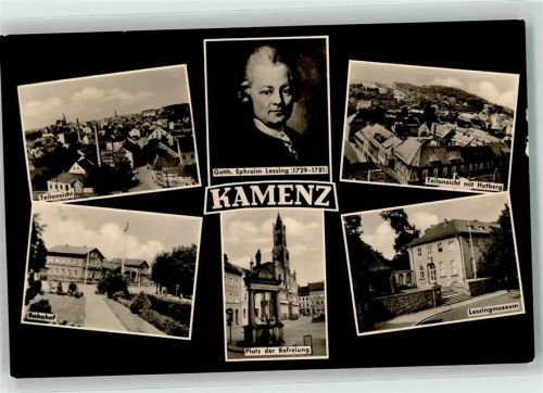 Kamenz Bahnhof Platz der Befreiung Lessingmuseum Hutberg Gotth. Ephraim Lessing