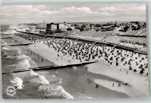 Westerland Fliegeraufnahme Strand