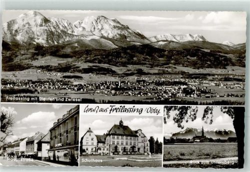 Freilassing Hauptstraße Schulhaus Untersberg Staufen Zwiesel