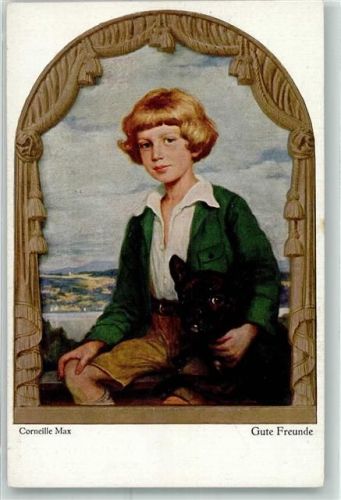Kind Hund Gute Freunde Kunst Kenner Karte Primus Nr.5026