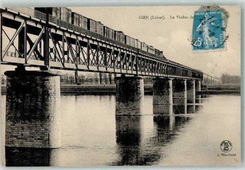 Gien Eisenbahnviadukt Eisenbahn