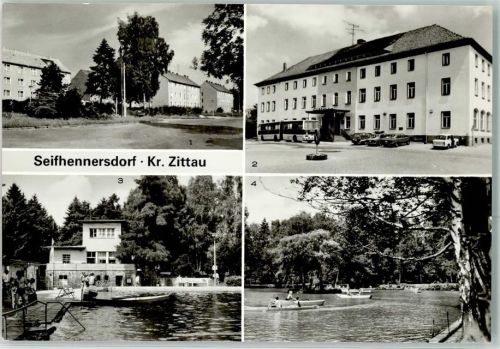 Seifhennersdorf Nordstraße Betriebsferienheim Kretscham des VEB Filmfabrik Wolfen Waldbad Auto Boot