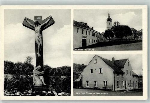 Konnersreuth Neues Friedhofskreuz Haus der Therese Neumann