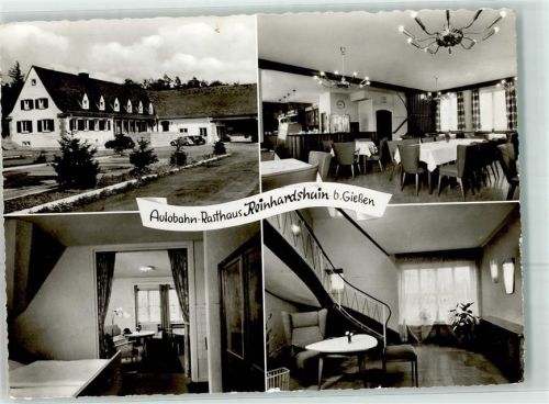 35305 W6310 Reinhardshain Gebrauchsspuren Autobahn Rasthaus Reinhardshain Innenansichten Foto AK