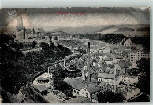 Weida 1914 Ortsansicht Osterburg