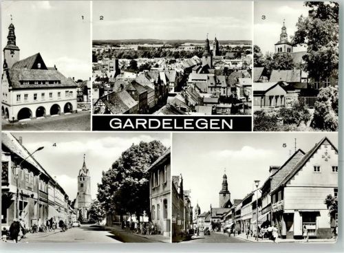 Gardelegen Rathaus Blick vom Wall Nicolaistraße Ernst-Thälmann-Straße