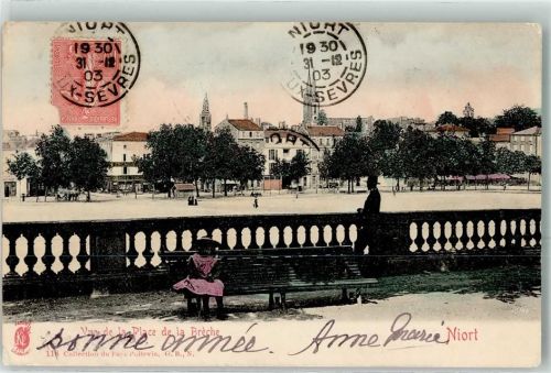 Niort 1903 Blick auf den Platz Breche