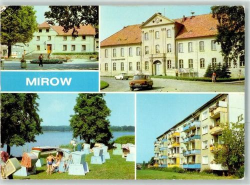 17252 O2083 Mirow , Meckl - Markt Etkar- Andre- Oberschule Am Mirower See Auto