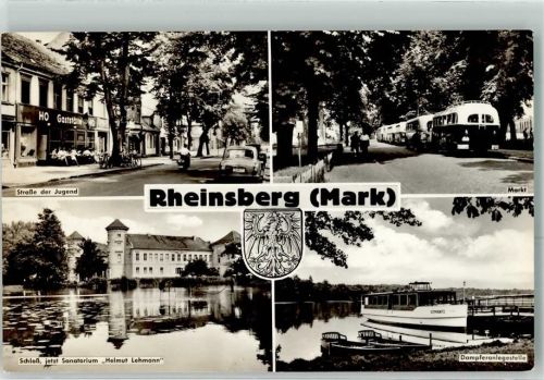 Rheinsberg Schloss Sanatorium Helmut Lehmann Dampfer Straße der Jugend Omnibus Oldtimer