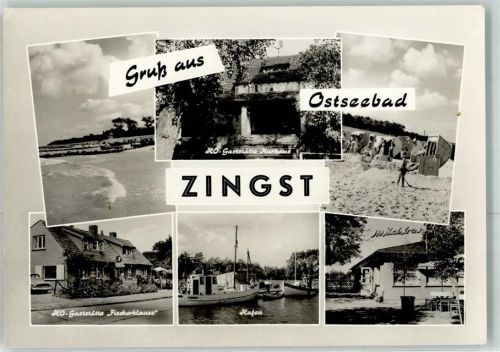 Zingst HO-Gasthaus Kurhaus HO-Gaststätte Fischerklause Hafen