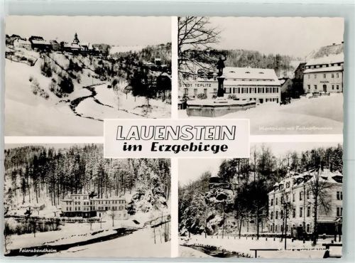 Lauenstein Winter Feierabendheim Schule Aussichtsturm Marktplatz