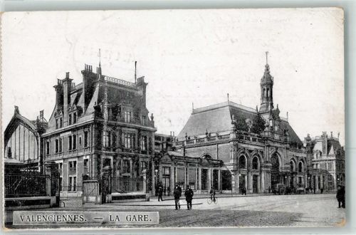 Valenciennes 1917 Bahnhof Fahrrad