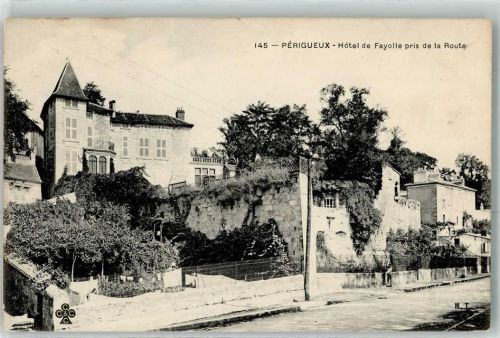 Perigueux 1906 Hotel de Fayolle pris de la Route