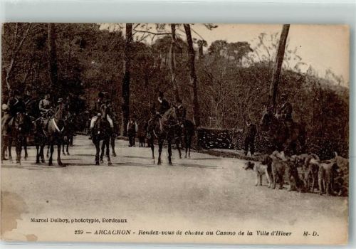Arcachon Rendez vous de Chasse au Casino de la Ville d`Hiver Treibjagd
