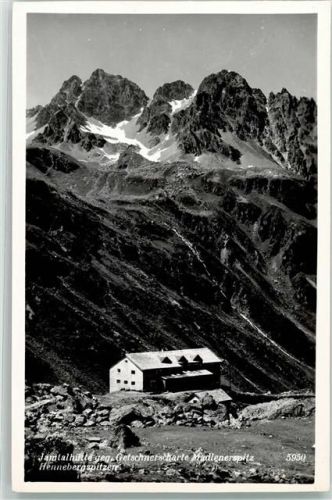 Galtür Jamtalhütte gegen Getschnerscharte Madlenerspitze Hennebergspitzen