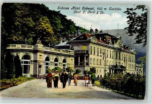 Wien 1913 Schlosshotel Kobenzl am Reisenberg Hotelstempel