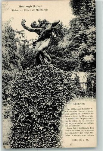 Montargis 1919 Statue du Chien