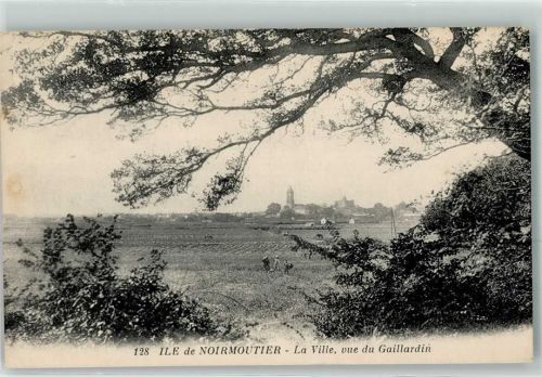 Noirmoutier-en-l'Ile la Ville vue du Gaillardin