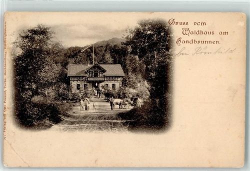 Römhild Gasthaus Waldhaus am Sandbrunnen Ort handschriftlich