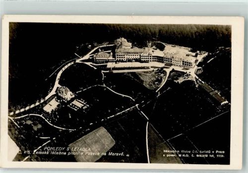 Sternberk Fliegeraufnahme Pohledy s letadla Sanatorium Paseka