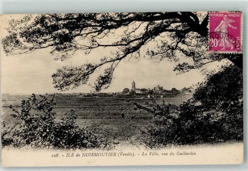 Noirmoutier-en-l'Ile la Ville vue du Gaillardin