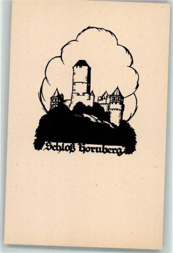 74865 W6951 Neckarzimmern Künstlerkarte Burg Hornberg Scherenschnitt A.M. Schwindt