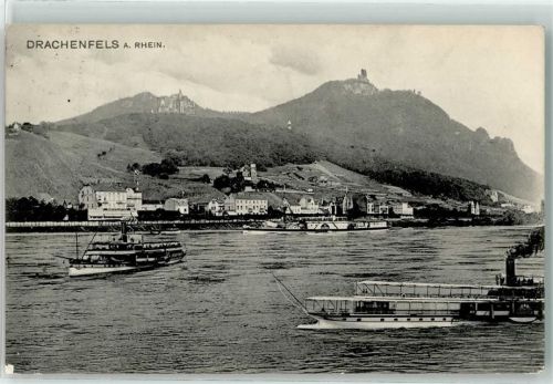 Drachenfels 1907 Raddampfer