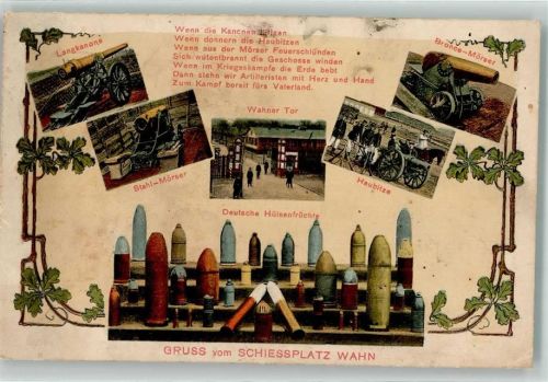 Wahn Schiessplatz Langkanone Stahl Mörser Haubitze Bronce Mörser