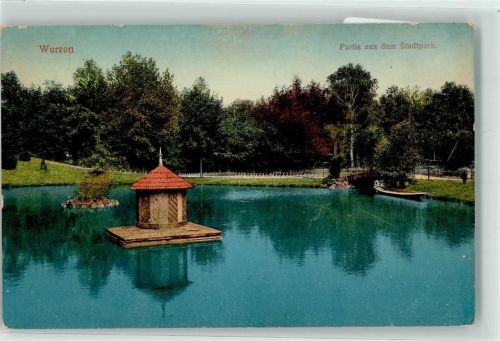 Wurzen 1911 Stadtpark Entenhaus
