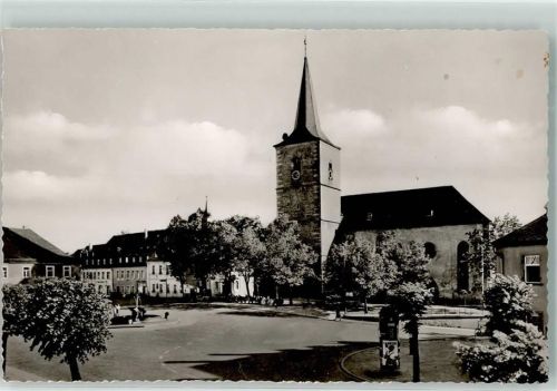 Weißenstadt Marktplatz Litfaßsäule