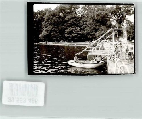 Lich Schwimmbad See Ruderboot Bademode Kinder Ort handschriftlich
